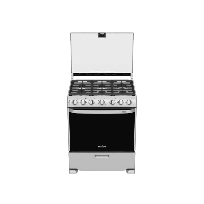 Estufa Mabe EM7660CFIX1D 6 Quemadores Gas 30" Perfect Cook Acero Inoxidable