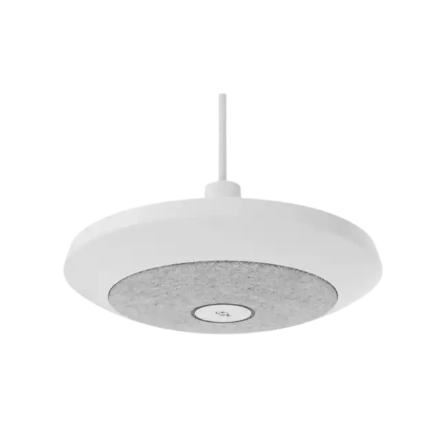 Logitech - Kit de montaje (montaje de techo, soporte del micrófono) - para micrófono - blanco - se puede instalar en el techo, colgante - para Rally Mic Pod; Room Solution Large-1