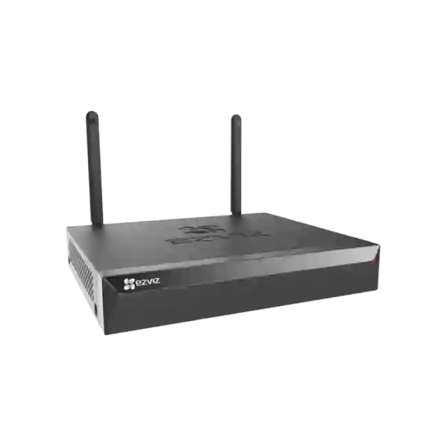 EZVIZ - NVR independiente de 1U - 8 canales de vídeo - CS-X5S-R100-8W - con salidas HDMI y VGA - Soporta cámaras de alta resolución de hasta 3K de calidad de vídeo - Alcance Wi-Fi hasta 100 m (300 ft) @2.4Ghz - Tecnología de vídeo H.265 - Hasta 8TB de alm-3