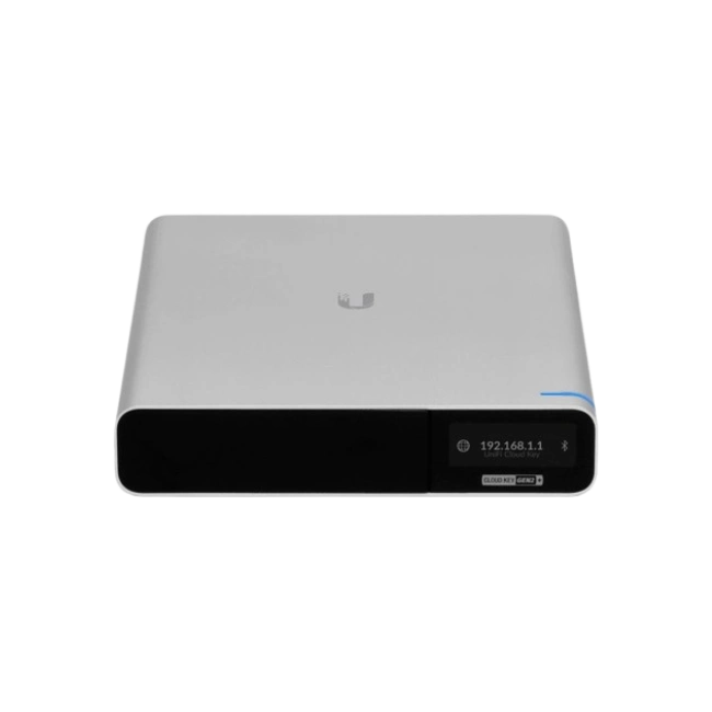 Ubiquiti Cloud Key SSD Minio servidor Unifi Controller - Material de la carcasa: Aluminio anodizado Hardware – Procesador: Chip basado en Arm® Cortex-A53® de ocho núcleos - Interfaz de gestión: Ethernet Bluetooth Interfaz de red (1) puerto GbE RJ45 – Memo-2