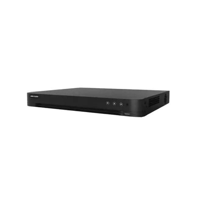 Hikvision IDS-7232HQHI-M2/XT DVR AcuSense de 32 canales 3K 1U H.265 - HDTVI/AHD/CVI/CVBS/IP - 2 discos duros SATA hasta 12TB - H.265 Pro+/H.265 Pro/H.265/H.264+/H.264 - Se pueden conectar hasta 40 cámaras de red (6MP) - Soporte para tecnología de detecció