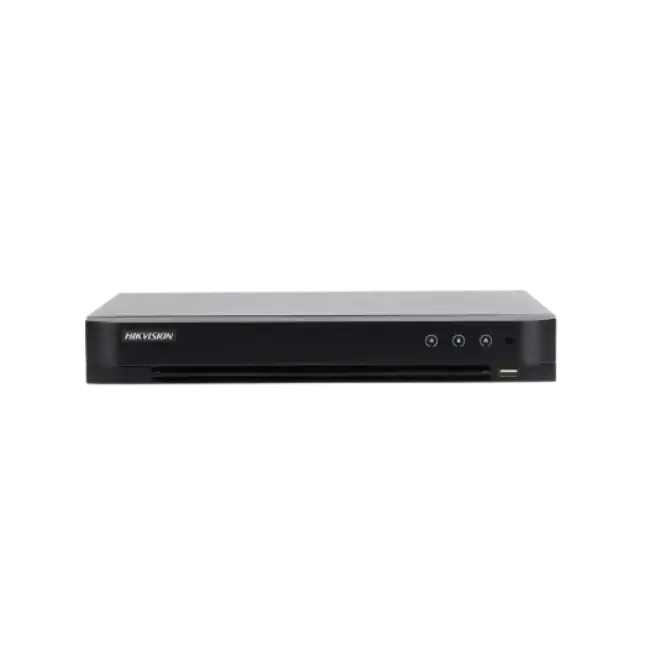 Hikvision - AcuSense DVR - 8 Video Channels - Networked - 4 ALM 5 Signals Input 1080p 1U-3