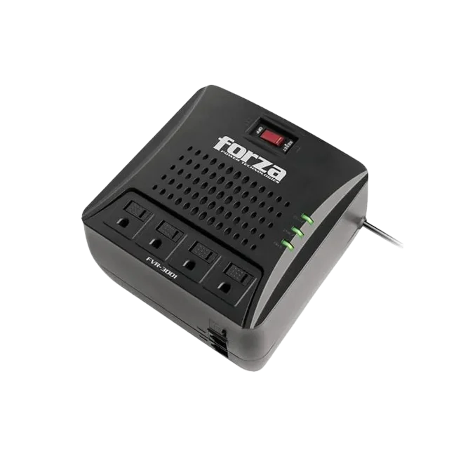 Regulador de Voltaje Automatico  FVR-3001  4 Tomas 3000VA-1500W 115V Color Negro-3