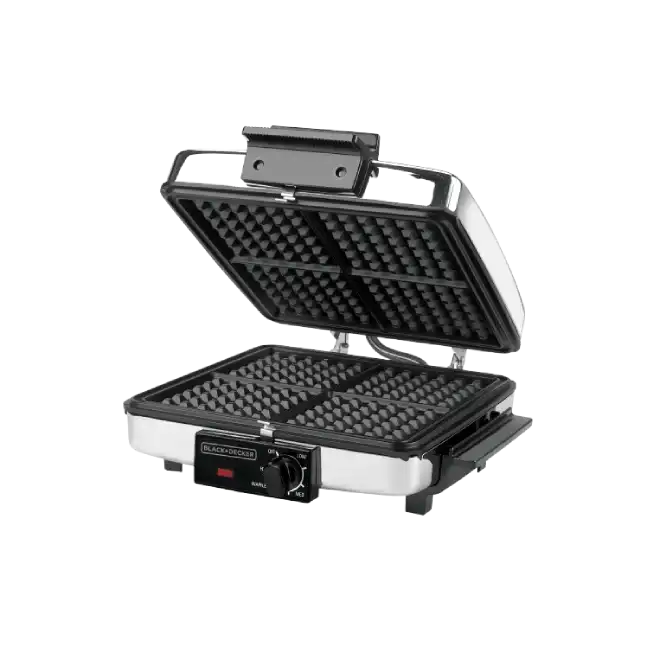 Waflera Black+Decker G49TD 4 Rodajas Acero-4