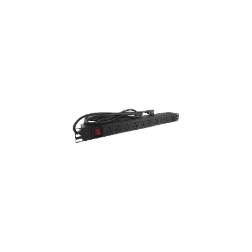 Regleta PDU Nextlink GI-USA(15)-10 10 tomas Horizontal Para Gabinete 110VAC 15A-2