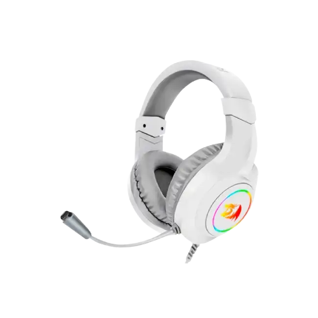 Headset Gaming Redragon H260W Hylas RGB 3.5mm Con Microfono Color Blanco-1