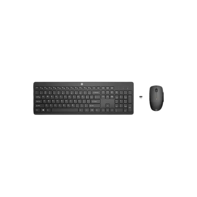 HP - Keyboard and mouse set - Wireless - Black-3