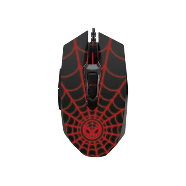 Xtech - XTM-M520SM - Mouse - USB - Wired - black  and red - Gaming Spider-Man