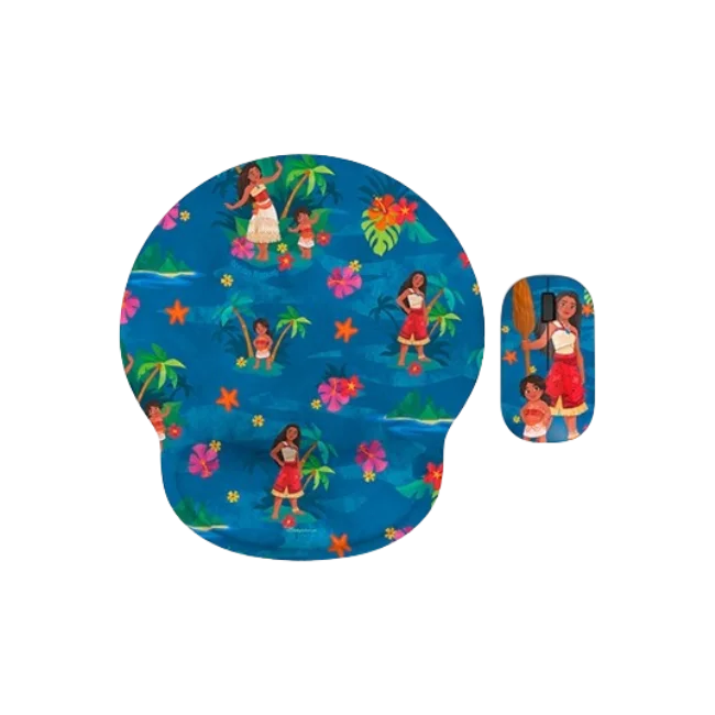 Xtech - XTM-DKT3MO - Mouse and mouse pad kit - 2.4 GHz - Wireless - Moana 2 KT3MO - Disney Moana 2 and sister