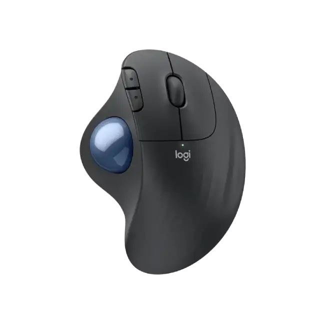 Logitech Ergo M575S Series - Mouse - Graphite+Blue Ball Bt