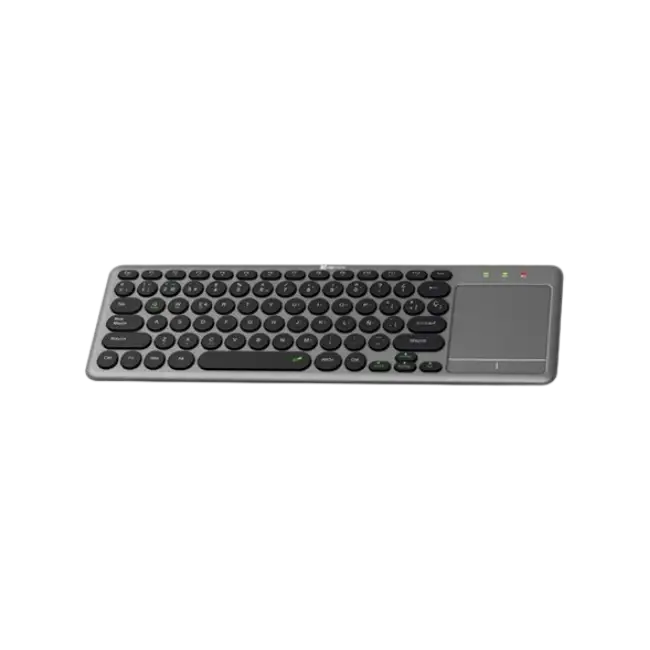Klip Xtreme - Keyboard - Spanish - Wireless - 2.4 GHz / Bluetooth 5.0 - Gray / Black - Dual Connection / Touchpad