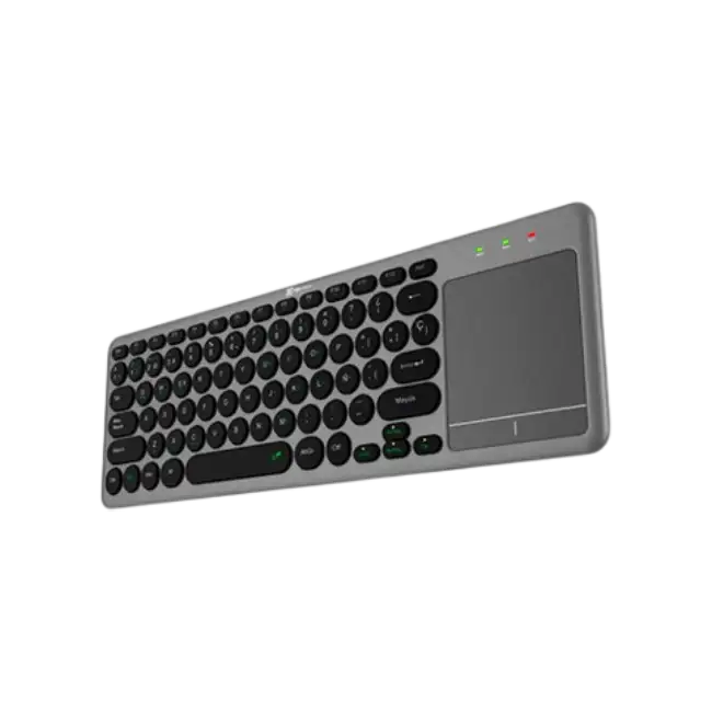 Klip Xtreme - Keyboard - Spanish - Wireless - 2.4 GHz / Bluetooth 5.0 - Gray / Black - Dual Connection / Touchpad