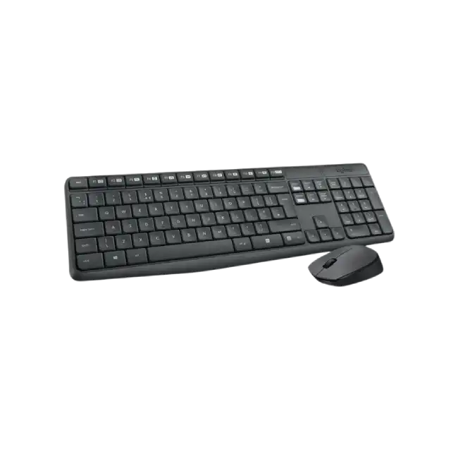 Logitech - Juego de teclado y ratón - MK235 - Español - Inalámbrico - USB - Negro