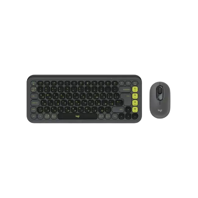 Logitech - Pop Icon Combo - Keyboard and mouse set - Spanish - Graphite-1