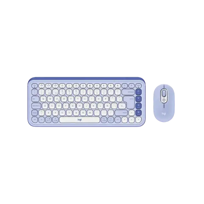 Logitech Pop Icon Combo - Keyboard and mouse set - Spanish (Latin American) - Lilac-1
