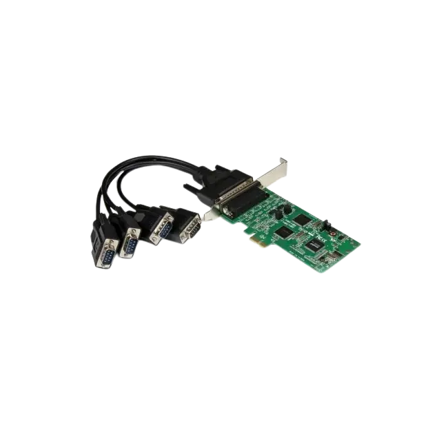 StarTech.com Tarjeta Adaptadora PCI Express PCIe PCI-e 2 Puertos Serie 1 Paralelo con Breakout Cable Multiconector RS232 Serial DB9 DB25 - Adaptador paralelo / serial - PCIe perfil bajo - RS-232 - 2 puertos + 1 x puerto paralelo