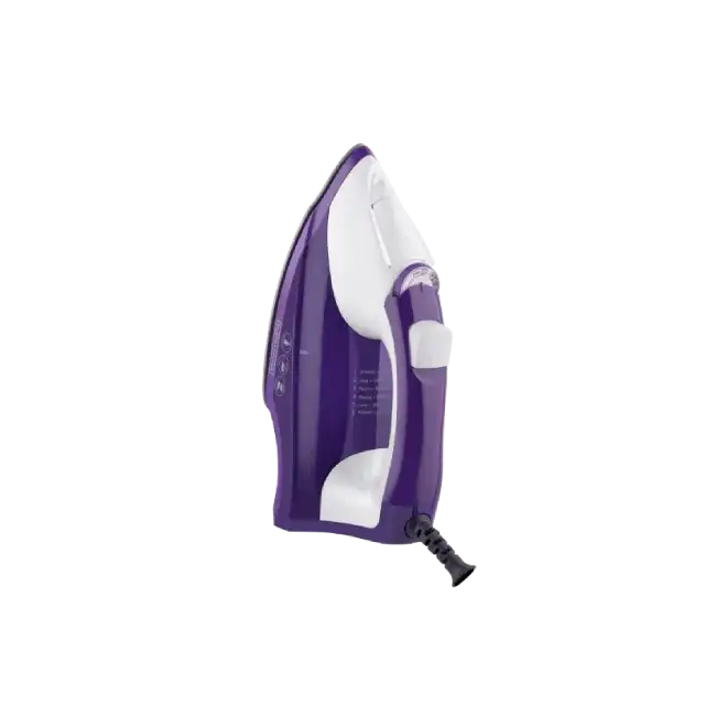 Plancha Para Ropa Black+Decker IR1840 1200 Watts Suela Ceramica GlideT Color Blanco con Morado-1