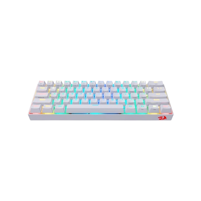 Teclado Gaming Redragon Draconic K530W RGB Inalambrico Mecanico Color Blanco