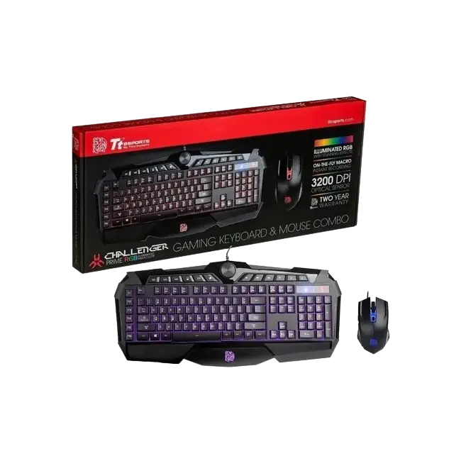 COMBO GAMING CHALLENGER PRIME RGB MOUSE Y TECLADO THERMALTAKE-2