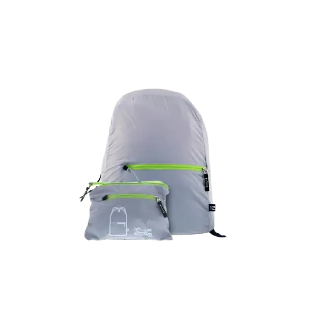 MOCHILA KFB-001GR PLEGABLE 25 L NYLON COLOR GRIS KLIP XTREME-4