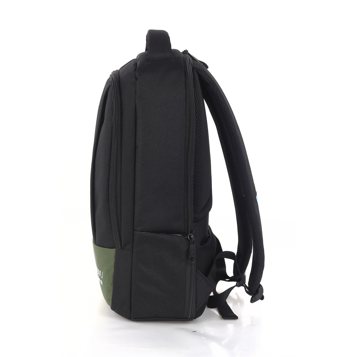 Mochila U2 Negro Verde-8