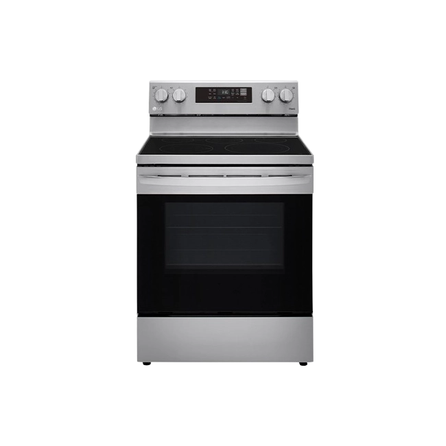 Estufa Electrica LG 30" 5 Hornillas Con AirFryer LREL6323S-1