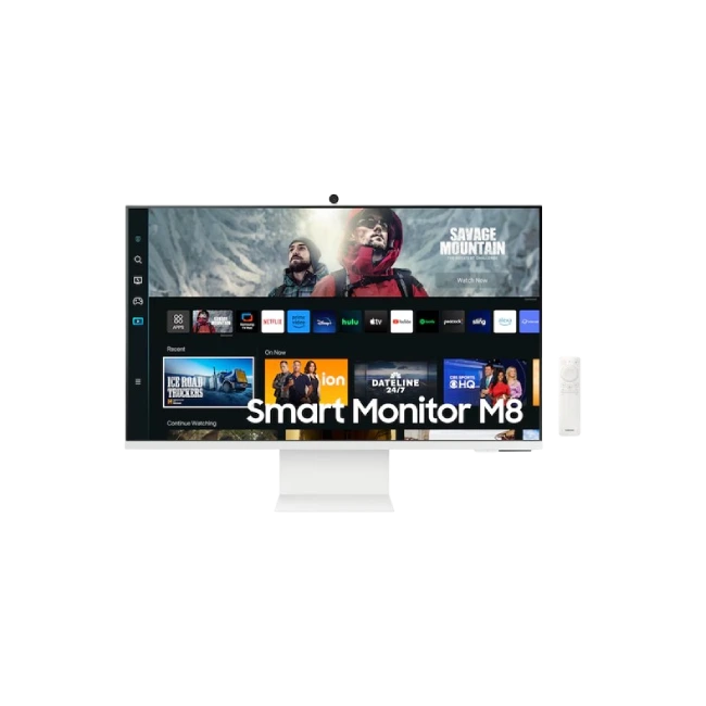 SAMSUNG Pantalla inteligente M80C UHD HDR de 32 pulgadas con transmisión de TV, cámara Slimfit inclu-1