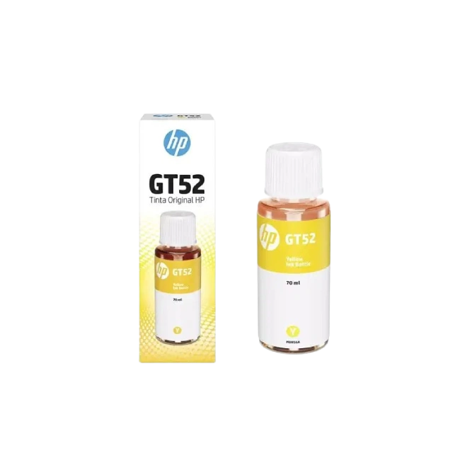 TINTA PARA IMPRESORA GT52 COLOR AMARILLO HP-2
