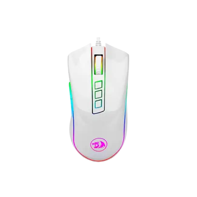 Mouse Gaming Redragon Cobra Chroma M711 RGB USB Color Blanco-3