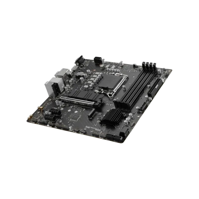 MSI - PRO B760M-P - Motherboard - ATX - LGA1700 Socket - AMD 740G - para Core i5 - AMD Radeon 520 - None-2