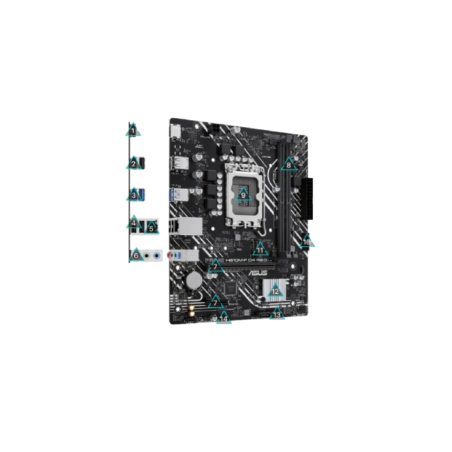 ASUS - Motherboard - PRIME H610M-F D4 R2.0