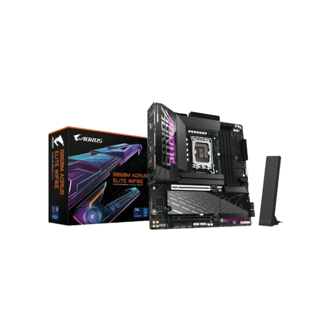 AORUS - Motherboard - Micro ATX - LGA1851 - Intel B860 - para Intel Ultra series - None - B860M A ELITE WIFI6E