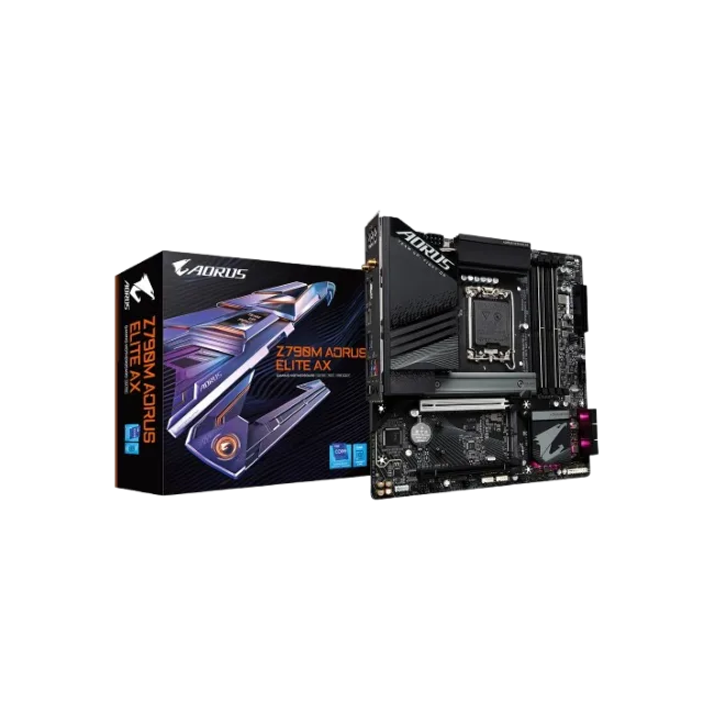 AORUS - Motherboard - Micro ATX - LGA1700 Socket - Intel Z790 - para Celeron / para Pentium Gold / para Core i3 / para Core i5 / para Core i7 / para Core i9 - Intel HD Graphics - None-1