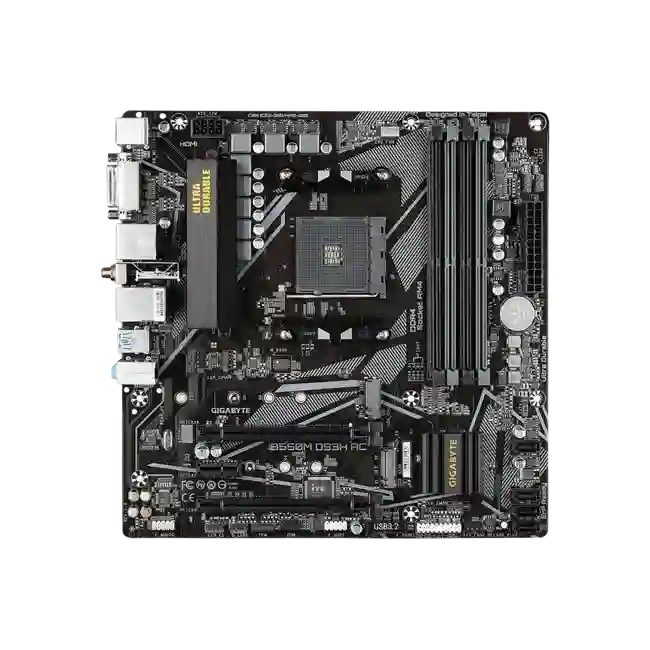 Gigabyte - Motherboard - B550M DS3H AC R2 DDR4 4 DIMM S-1