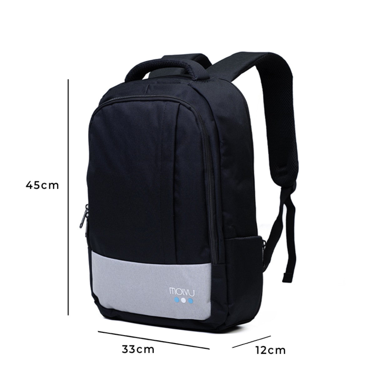 Mochila U2 Negro Con Gris Claro-6