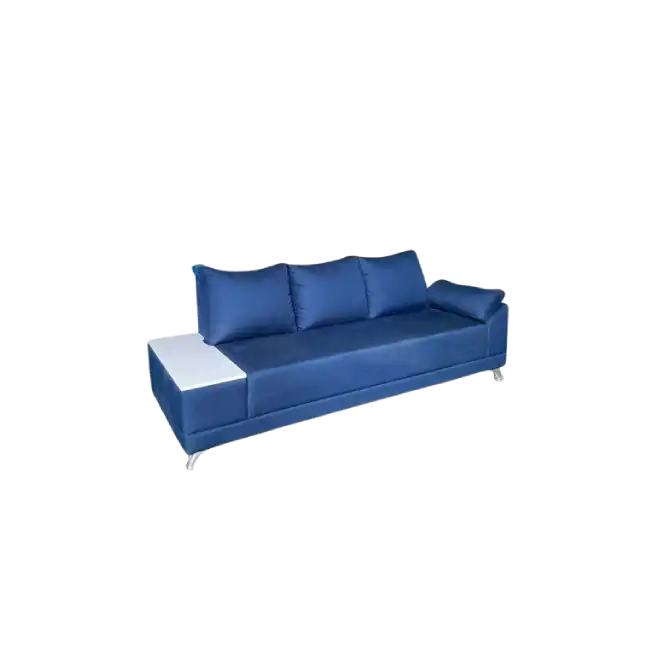 Sillon de 3 Plazas MG-MS-054 Con Base de Acero Inoxidable Color Negro-1