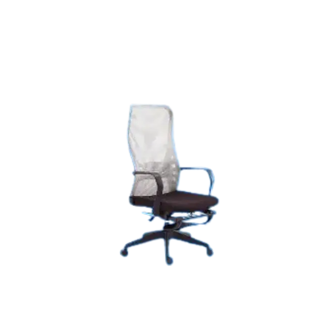 Silla Ejecutiva MG-WB-007-A1-BK De Tela Con Respaldo Color Gris con Asiento Negro-1