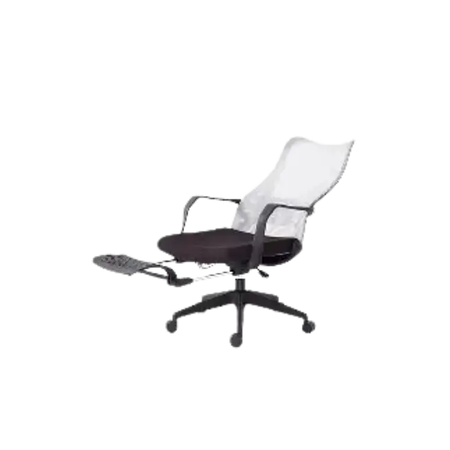 Silla Ejecutiva MG-WB-007-A1-BK De Tela Con Respaldo Color Gris con Asiento Negro-2