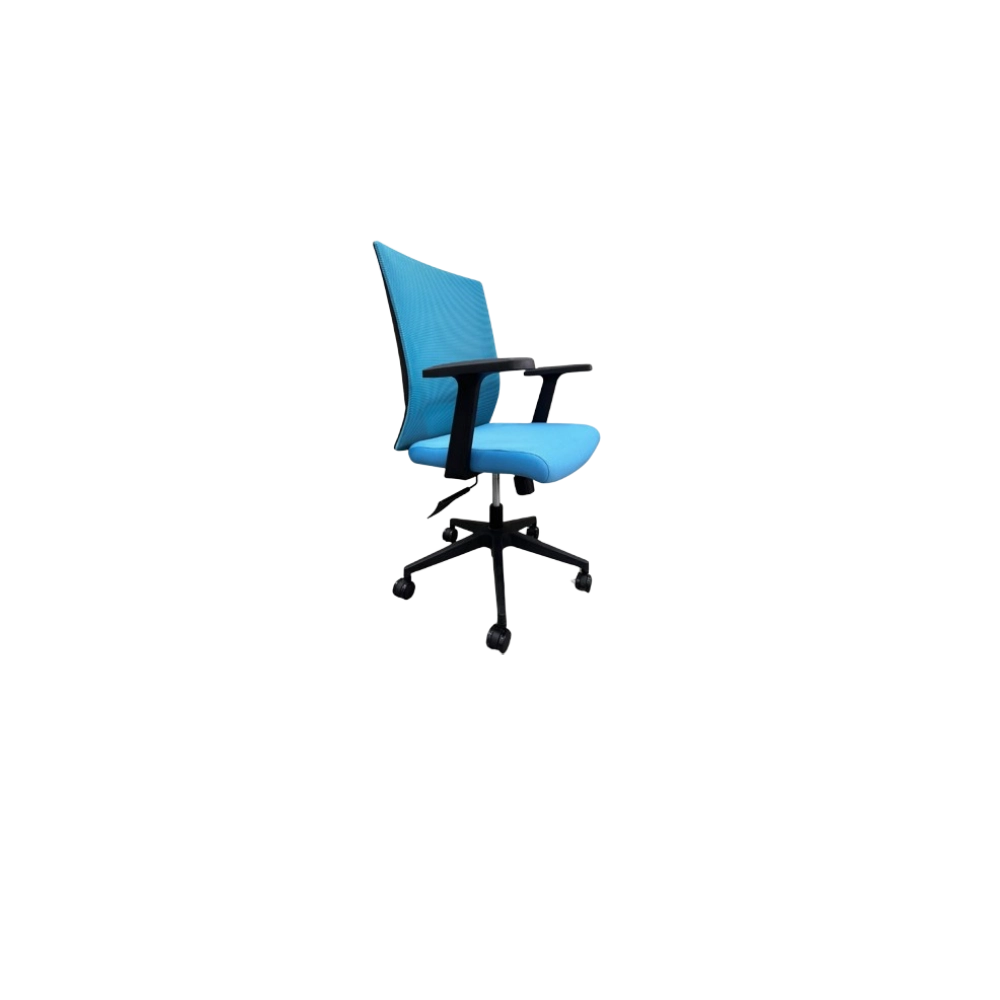 Silla de Oficina MG-WB-019-B1-BK De Mesh y Tela Con Respaldo Color Negro-6