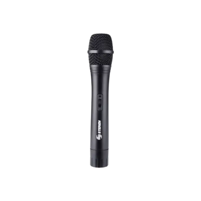 Microfono Steren inalambrico y receptor MIC-285R con bateria recargable Color Negro-1