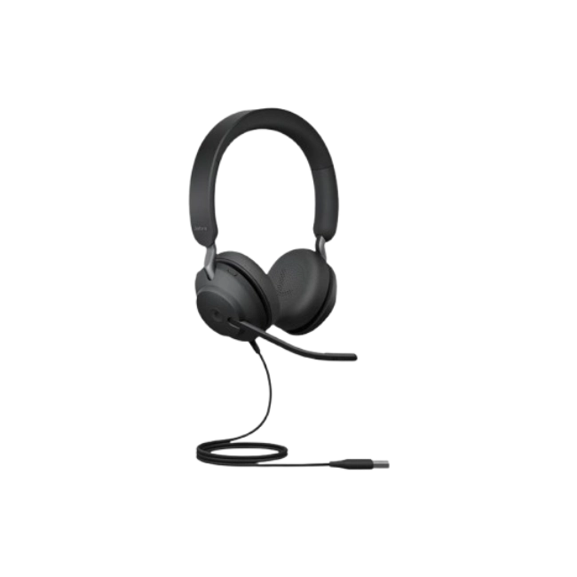Jabra Evolve2 40 SE MS Stereo - Auricular - en oreja - cableado - USB-A - aislamiento de ruido - Certificado para Equipos de Microsoft-2