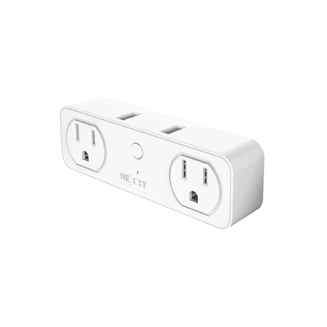 Nexxt  - Solutions Connectivity - NHP-D610 - wireless - 2 Toma corrientes - 2 puertos USB - Compatible con Amazon Alexa y Google Assistant - 1875 W de potencia máxima - 200 joules
