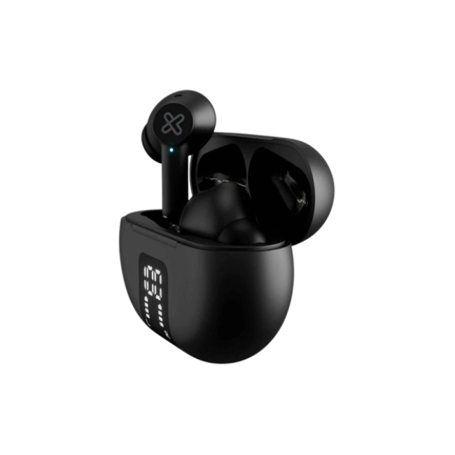 Klip Xtreme - True wireless earphones - Para Phone / Para Portable electronics / Para Tablet - Wireless - 22Hrs ANC Black