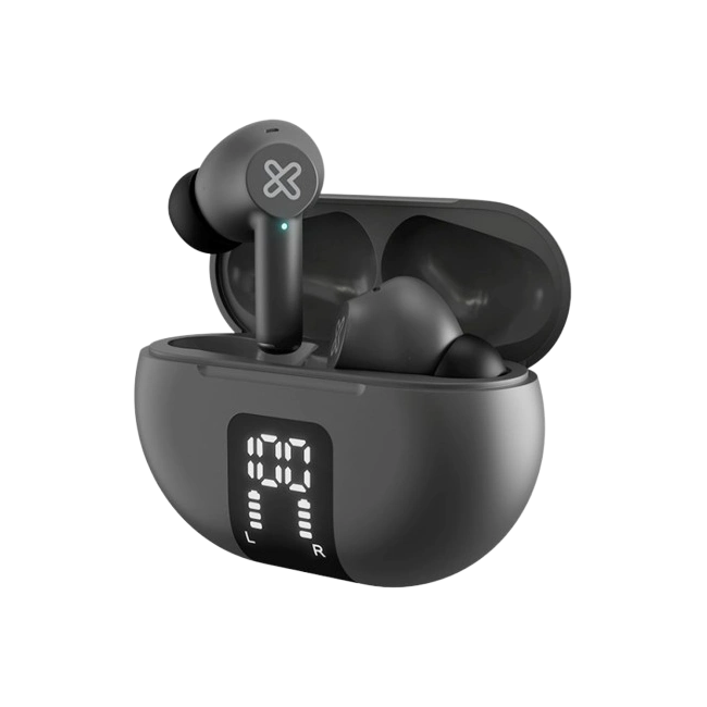Klip Xtreme - True wireless earphones - Para Phone / Para Portable electronics / Para Tablet - Wireless - 22Hrs ANC Gray-3