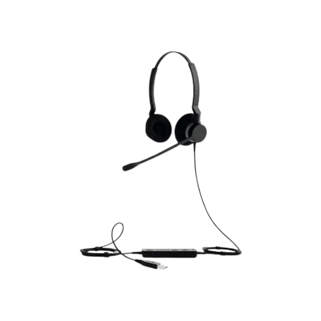 Logitech H570e Wired Headset, Stereo Headphones with Noise-Cancelling Microphone, USB, in-Line Controls with Mute Button, Indicator LED, PC/Mac/Laptop - Black - Auricular - en oreja - cableado - USB - Certificado para Skype Empresarial, con certificación