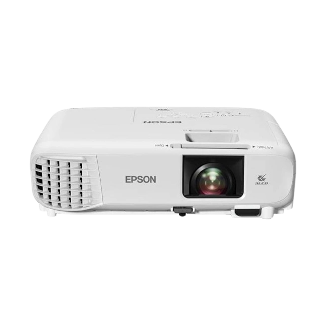 Epson - Proyector 3LCD - W49 - 3800L WXGA 1200x800 - RJ45, HDMIx2, VGAx2, RS232x2, 3,5mm in-out, USB A y B - Bocinas - 2 años-3