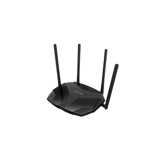Router WiFi 6 Mercusys MR80X Inalambrico AX3000 Dual Color Negro