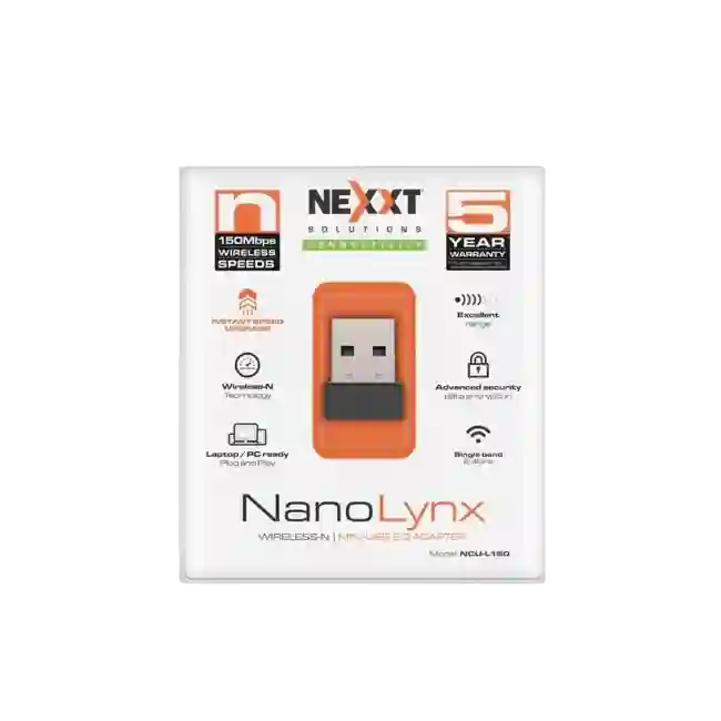 Adaptador WIFI Nexxt NCU-L150 NanoLynx USB 150Mbps Nano-2