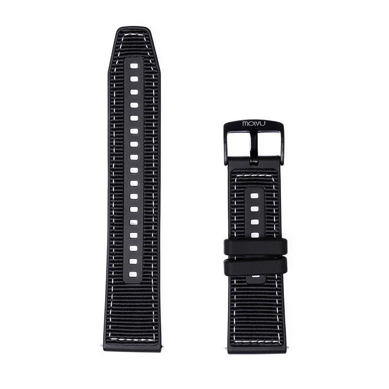Reloj T8 Gris + Pulsera negro c/bordado-5