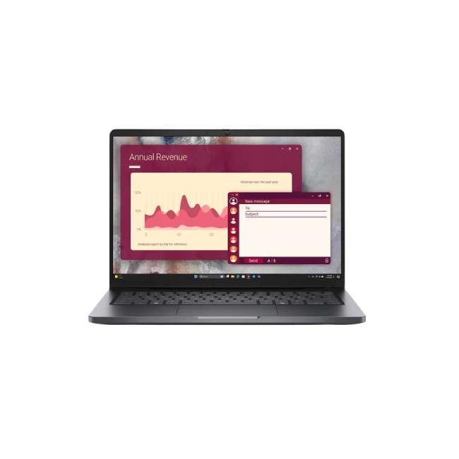 Dell Pro - Notebook - 14" - Intel Core Ultra 7 255U / 5.2 GHz - 16 GB - DDR5 SDRAM - 512 GB - Integrated Intel Graphics - Windows 11 Pro - 3-year warranty-1
